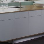 himacs kitchen island countertop and sink
